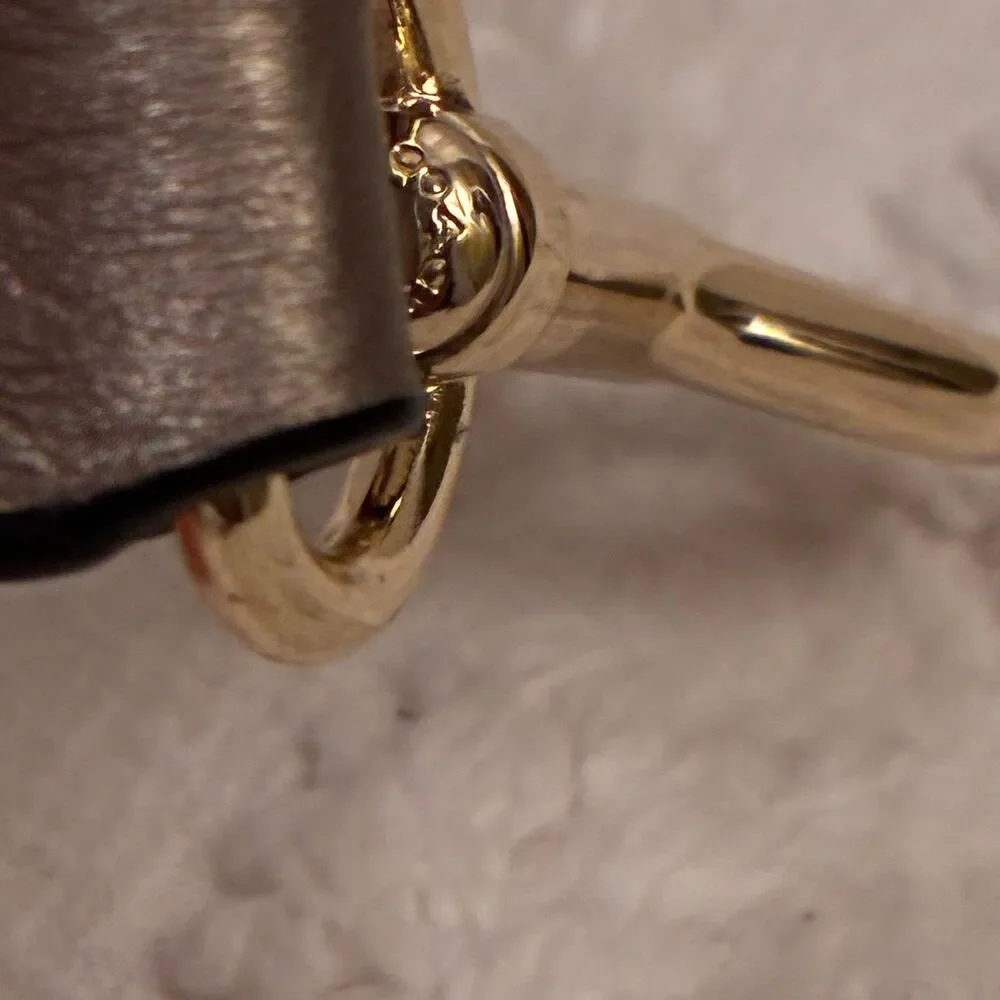 Coach Metallic Champagne Leather Crossbody Handbag Strap Replacement Strap